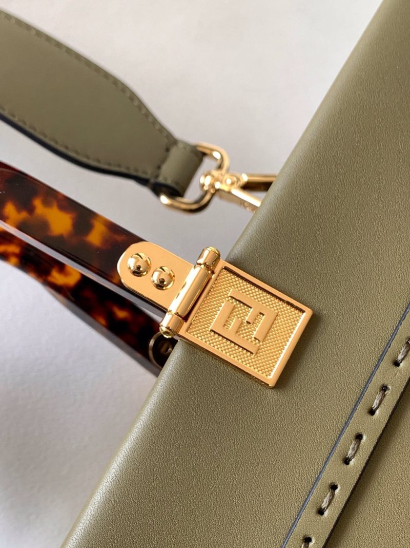 Fendi Sunshine Medium Bag 35 Olive Leather