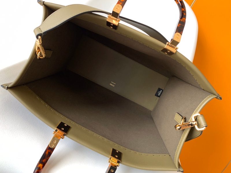 Fendi Sunshine Medium Bag 35 Olive Leather
