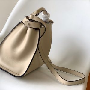 Peekaboo ISeeU Small 27cm Bag ivory lambskin gold hardware