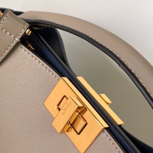 Peekaboo ISeeU Small 27cm Bag brown lambskin gold hardware