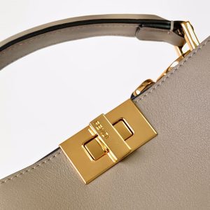 Peekaboo ISeeU Small 27cm Bag brown lambskin gold hardware