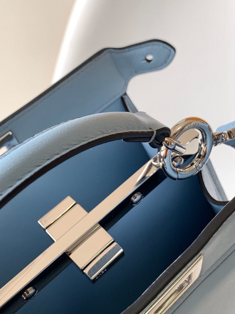 Peekaboo ISeeU Petite 20 Bag Baby Blue Lambskin Shw