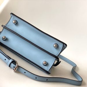 Peekaboo ISeeU Petite 20 Bag Baby Blue Lambskin Shw