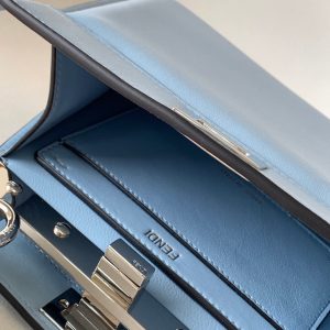 Peekaboo ISeeU Petite 20 Bag Baby Blue Lambskin Shw