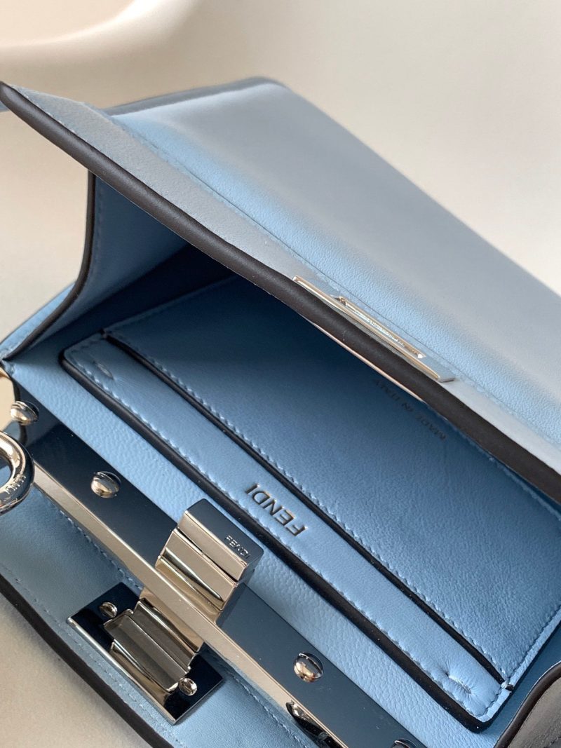 Peekaboo ISeeU Petite 20 Bag Baby Blue Lambskin Shw