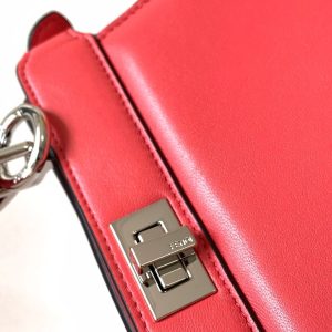 Peekaboo ISeeU Petite 20 Bag Hot Pink Lambskin Shw