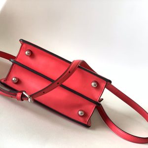 Peekaboo ISeeU Petite 20 Bag Hot Pink Lambskin Shw