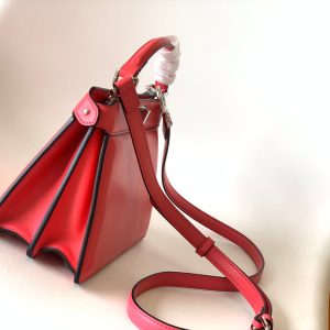 Peekaboo ISeeU Petite 20 Bag Hot Pink Lambskin Shw