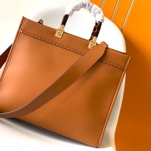 Fendi Sunshine Medium Bag 35 Tan Leather
