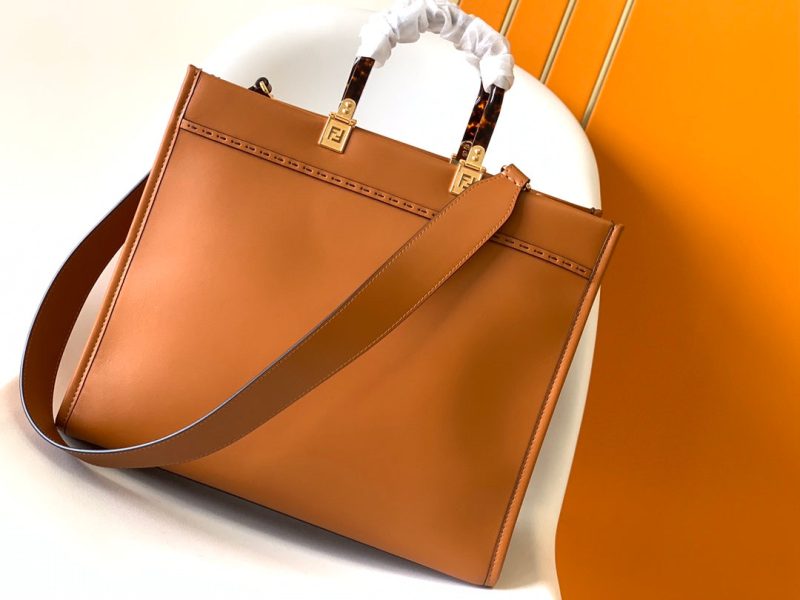 Fendi Sunshine Medium Bag 35 Tan Leather