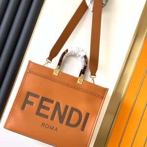 Fendi Sunshine Medium Bag 35 Tan Leather