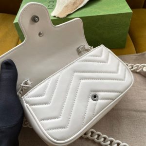 MARMONT MINI HANDBAG 16 IN WHITE CALFSKIN