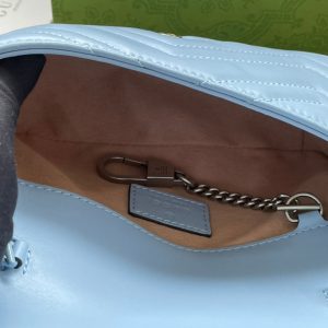 MARMONT MINI HANDBAG 16 IN BLUE PASTEL CALFSKIN