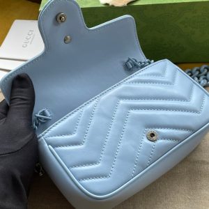 MARMONT MINI HANDBAG 16 IN BLUE PASTEL CALFSKIN