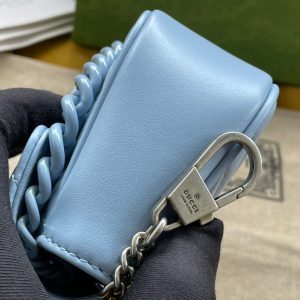 MARMONT MINI HANDBAG 16 IN BLUE PASTEL CALFSKIN