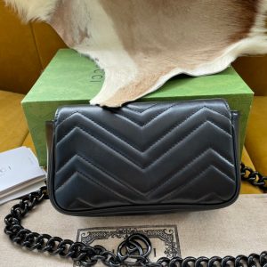 MARMONT MINI HANDBAG 16 IN BLACK CALFSKIN
