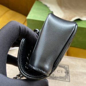 MARMONT MINI HANDBAG 16 IN BLACK CALFSKIN