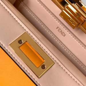 Peekaboo ISeeU Small 27cm Bag yellow lambskin gold hardware