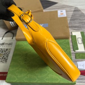 GG JACKIE SMALL 28 SHOULDER BAG IN YELLOW CALFSKIN