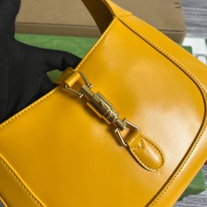 GG JACKIE SMALL 28 SHOULDER BAG IN YELLOW CALFSKIN
