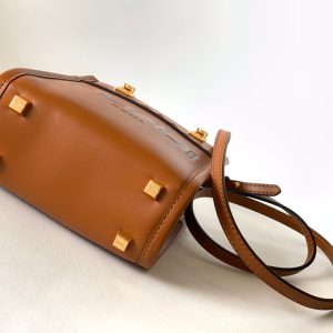 Fendi Mini Sunshine Shopper Bag 18 Tan Leather