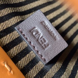 Fendi Mini Sunshine Shopper Bag 18 Tan Leather