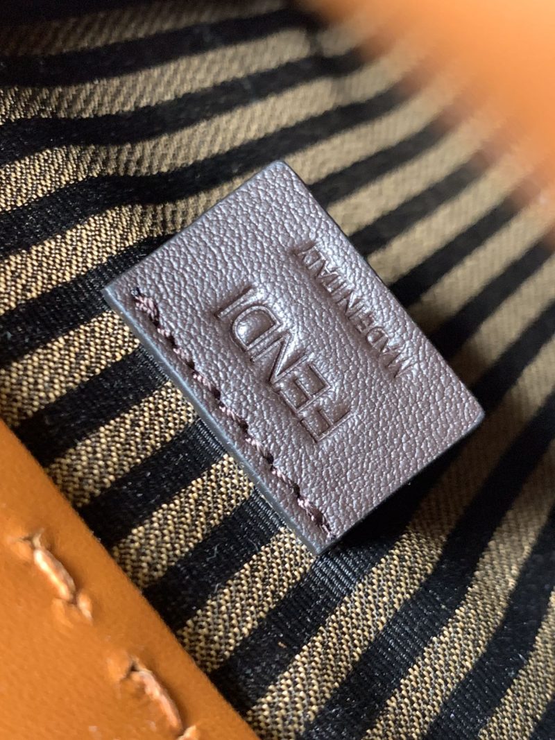 Fendi Mini Sunshine Shopper Bag 18 Tan Leather