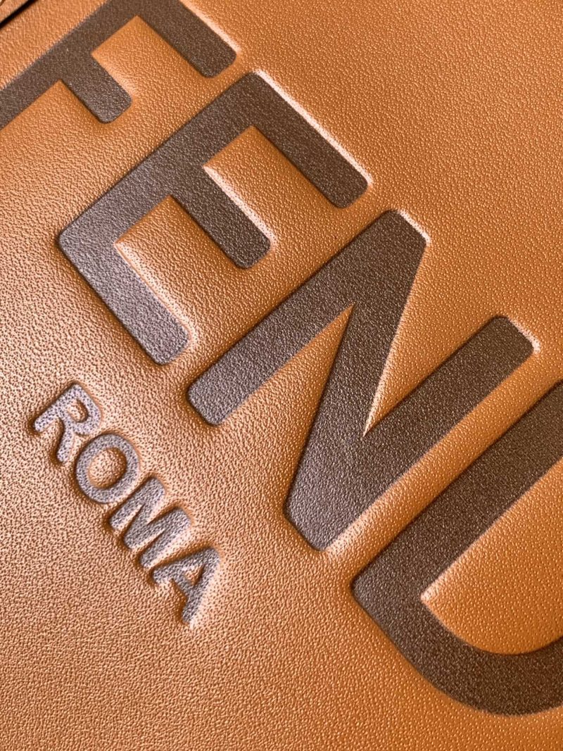 Fendi Mini Sunshine Shopper Bag 18 Tan Leather