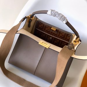 20220812_i1660280497_2989_4_jpg_cb2c1ca9-ed78-46c6-9679-d385c428d75e Peekaboo X-lite medium 30cm Bag brown lambskin gold hardware