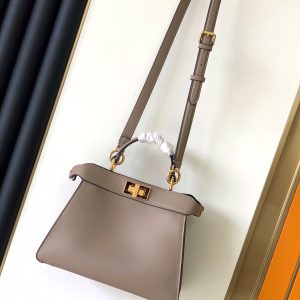 Peekaboo ISeeU Small 27cm Bag light brown lambskin gold hardware