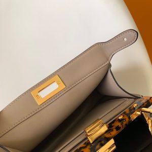 Peekaboo ISeeU Small 27cm Bag light brown lambskin gold hardware