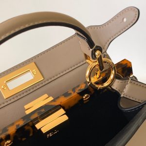 Peekaboo ISeeU Small 27cm Bag light brown lambskin gold hardware