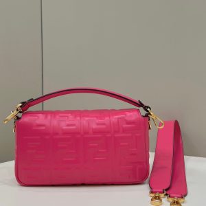 Baguette 27cm Red Lambskin Gold Hardware