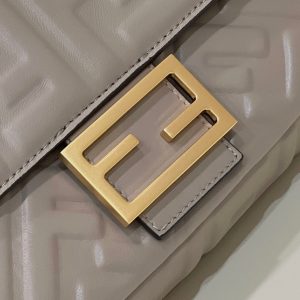 20220824_i1661331428_3735_4_jpg_13001f62-f04f-4d60-afd2-dd34c9a7d643 BAGUETTE WITH FF MOTIF 27 IN PINE CONE SOFT LAMBSKIN GOLD HARDWARE