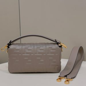 20220824_i1661331428_8138_1_jpg_f061f8ce-7690-4967-b16c-36d9fe1f6dd5 BAGUETTE WITH FF MOTIF 27 IN PINE CONE SOFT LAMBSKIN GOLD HARDWARE