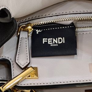 FendiI PEEKABOO 27 IN BLACK CALFSKIN WITH GOLD HARDWARE