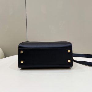 FendiI PEEKABOO 27 IN BLACK CALFSKIN WITH GOLD HARDWARE