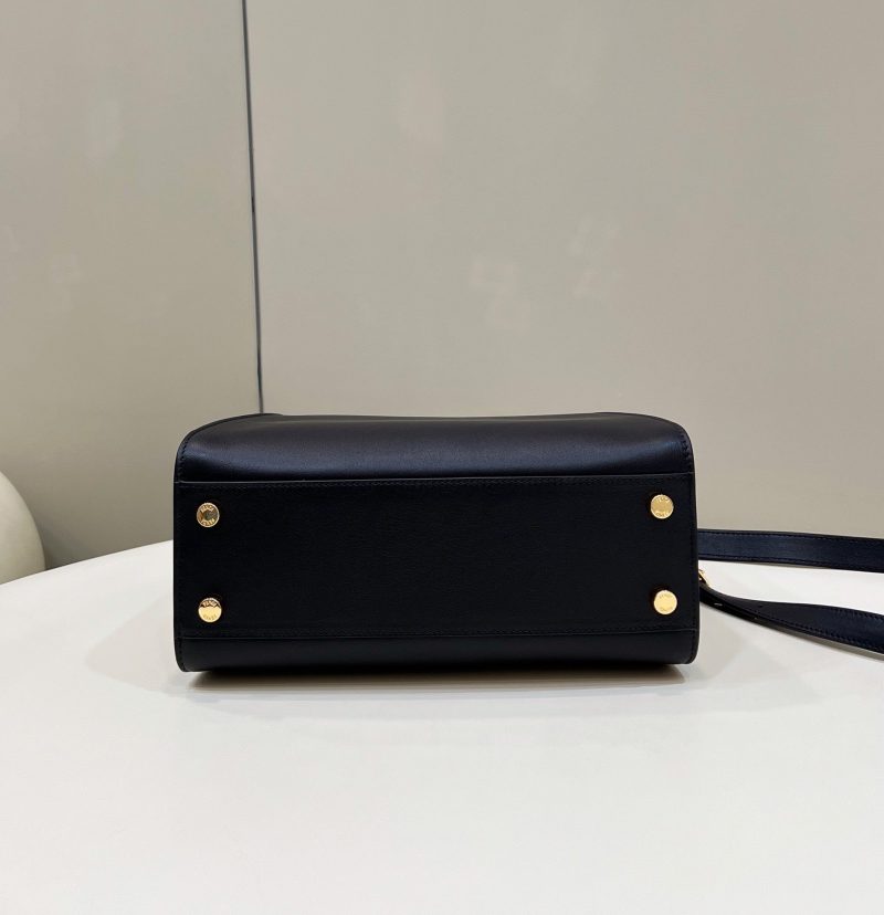 FendiI PEEKABOO 27 IN BLACK CALFSKIN WITH GOLD HARDWARE