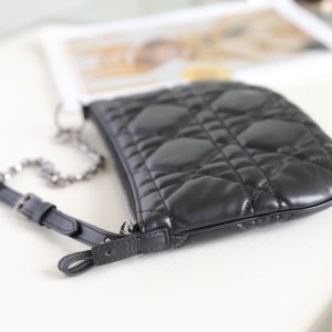 MINI CARO BAG 25 IN BLACK LAMBSKIN
