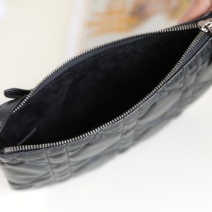 MINI CARO BAG 25 IN BLACK LAMBSKIN