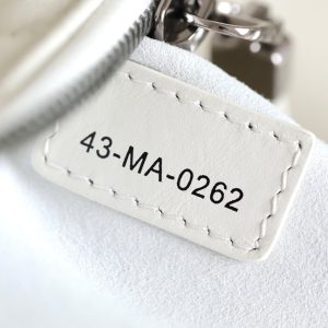 MINI CARO BAG 25 IN WHITE LAMBSKIN