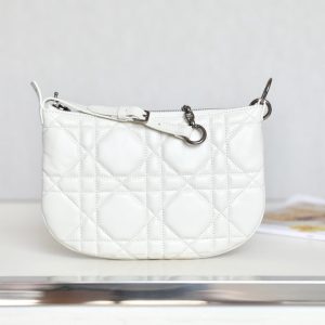 MINI CARO BAG 25 IN WHITE LAMBSKIN