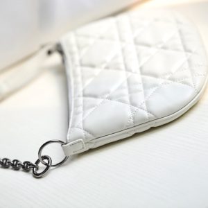 MINI CARO BAG 25 IN WHITE LAMBSKIN