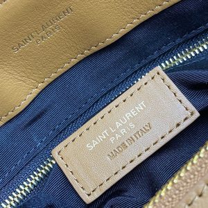 LOULOU MEDIUM 32 BROWN QUILTED LEATHER GOLD HARDWARE