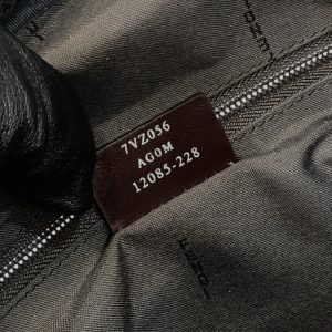 FendiI STRIKE LARGE 46 FF MOCHA BROWN JACQUARD FABRIC BACKPACK