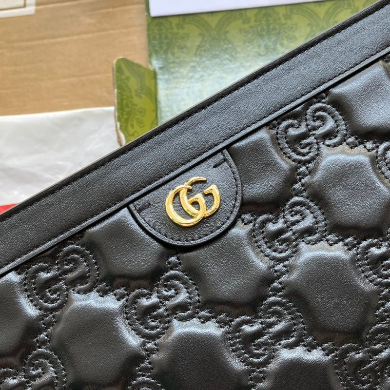 20220913_i1663048149_2013_5_jpg MATELASSÉ SHOULDER BAG 32 IN BLACK EMBOSSED CALFSKIN GOLD HARDWARE