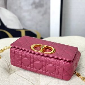 SMALL CARO BAG 20 DARK PINK CALFSKIN