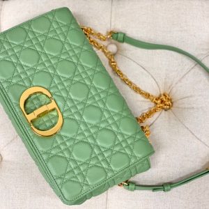 20220915_i1663221617_4687_8_jpg LARGE CARO BAG 28 LIGHT GREEN CALFSKIN