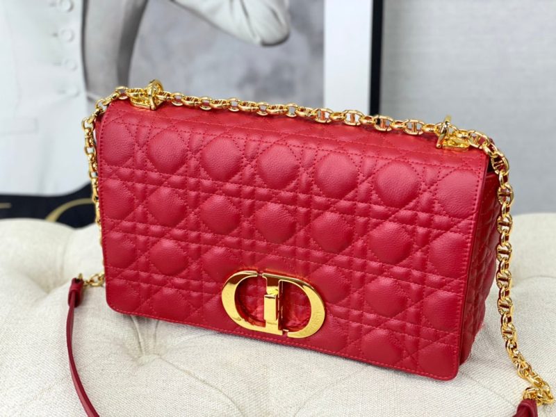 LARGE CARO BAG 28 RED CALFSKIN