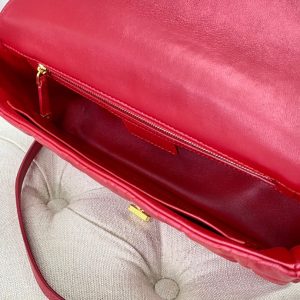 LARGE CARO BAG 28 RED CALFSKIN
